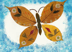 farfalla di foglie